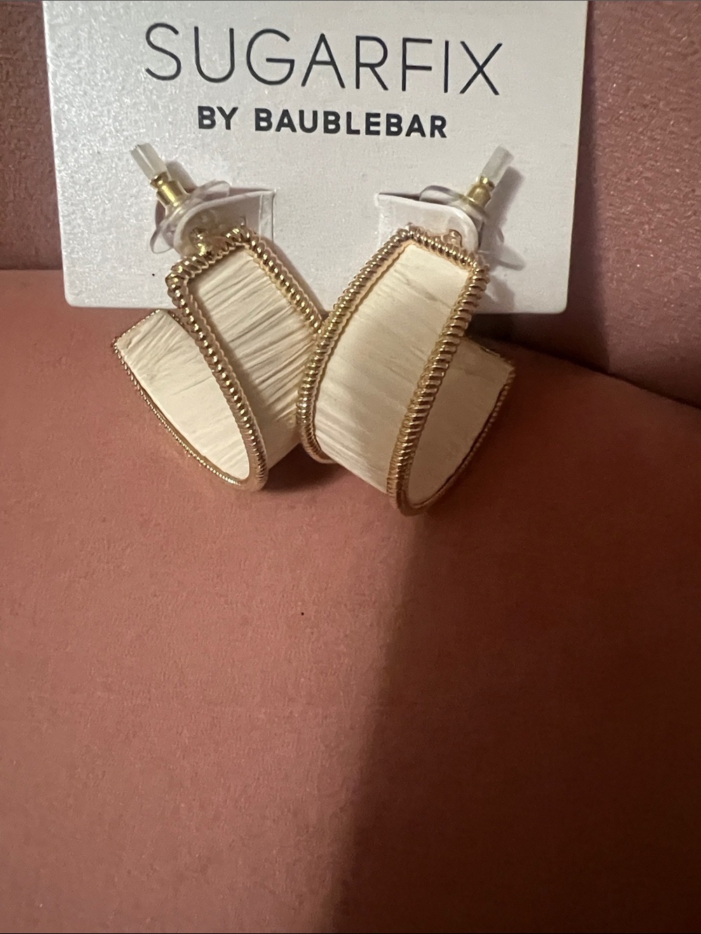 Cream Earrings